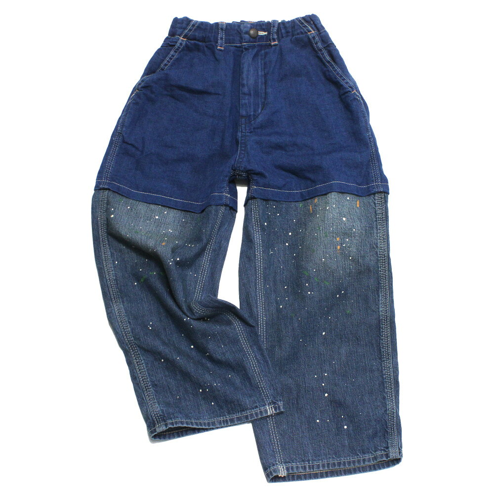 Denim - 【デニム＆ダンガリー DENIM DUNGAREE デニムダンガリー DD 子供服 親子 】 デニム キリカエ PN 44LBL淡青