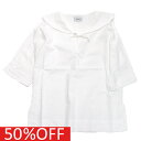 【子供服 アンディニー undeny. キッズ レディース 女の子】 セール 【50%OFF】 セーラーカラーチュニック ホワイト(WH)