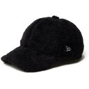 【ニューエラ キッズ/NEW ERA KIDS/帽子】 YOUTH 9TWENTY MINK FLEECE SOLID CAP ブラック
