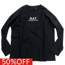 【RAT EFFECT ラットエフェクト ジュニア 子供服】 セール 【50%OFF】 フォトプリントロンT ブラック