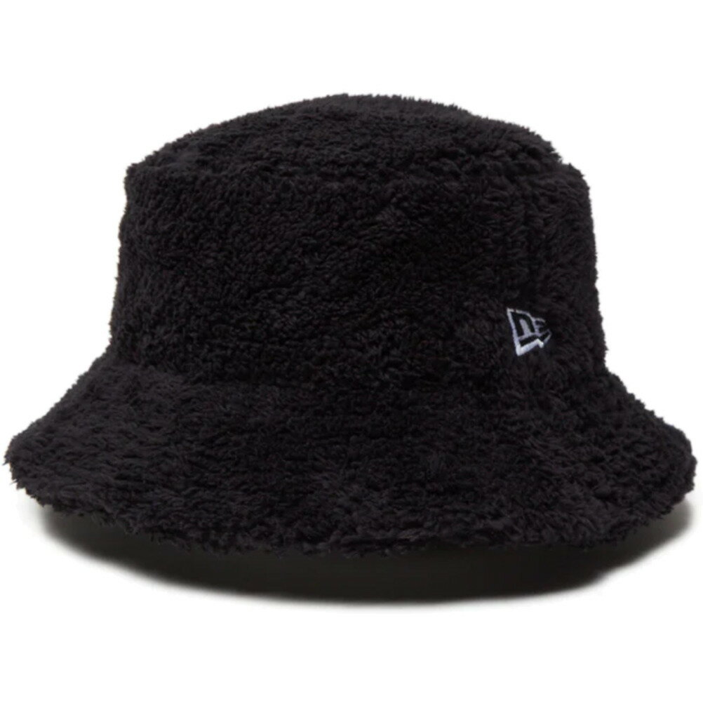 【ニューエラ　キッズ/NEW ERA KIDS/帽子】 KIDS MINK FLEECE SOLID BUCKET HAT ブラック