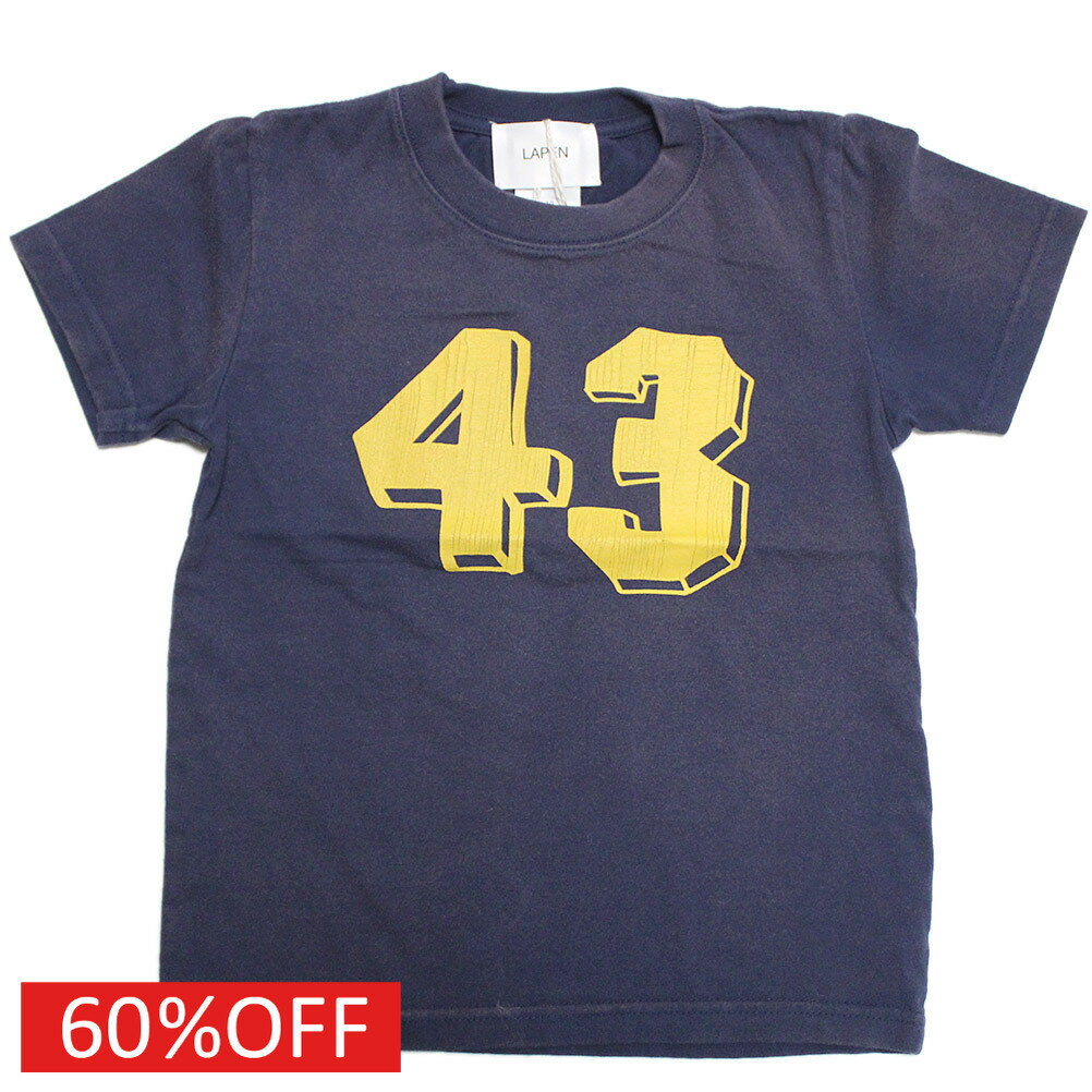 【LAPEN ラペン ラパン 子供服 ジュニア ヴィンテージ アメカジ】 セール 【60%OFF】 43 Tシャツ ネイ..