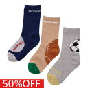 【オーシャンアンドグラウンド/子供服/ベビー/キッズ/ジュニア/ocean&ground】 セール 【50%OFF】 ボールゲームクルーソックス3PSET ネイ...