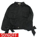 【ユニカ 子供服 UNICA 女の子 ガールズ レディース】 セール 【50%OFF】 カーゴサイドリボンジャケット ブラック(4)