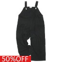 【子供服 アンディニー undeny. キッズ レディース 女の子】 セール 【50%OFF】 タックサロペット ブラック(BK)