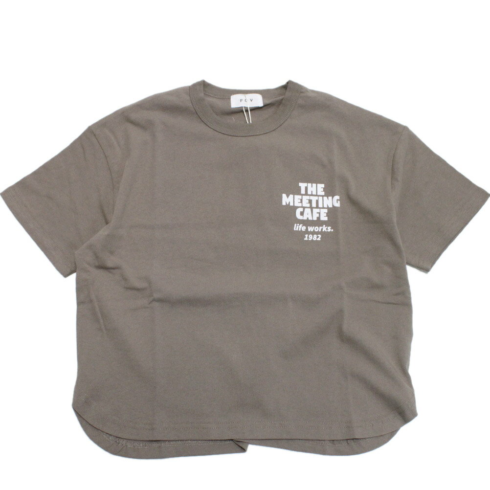 【子供服 フォブ FOV キッズ】 あす楽 THE MEETING 6分袖Tシャツ アッシュグレー(AG)