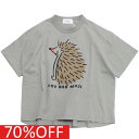 【子供服 フォブ FOV キッズ】 セール 【70%OFF】 【FOVBOB】Hedgehog Tシャツ グレー(GY)