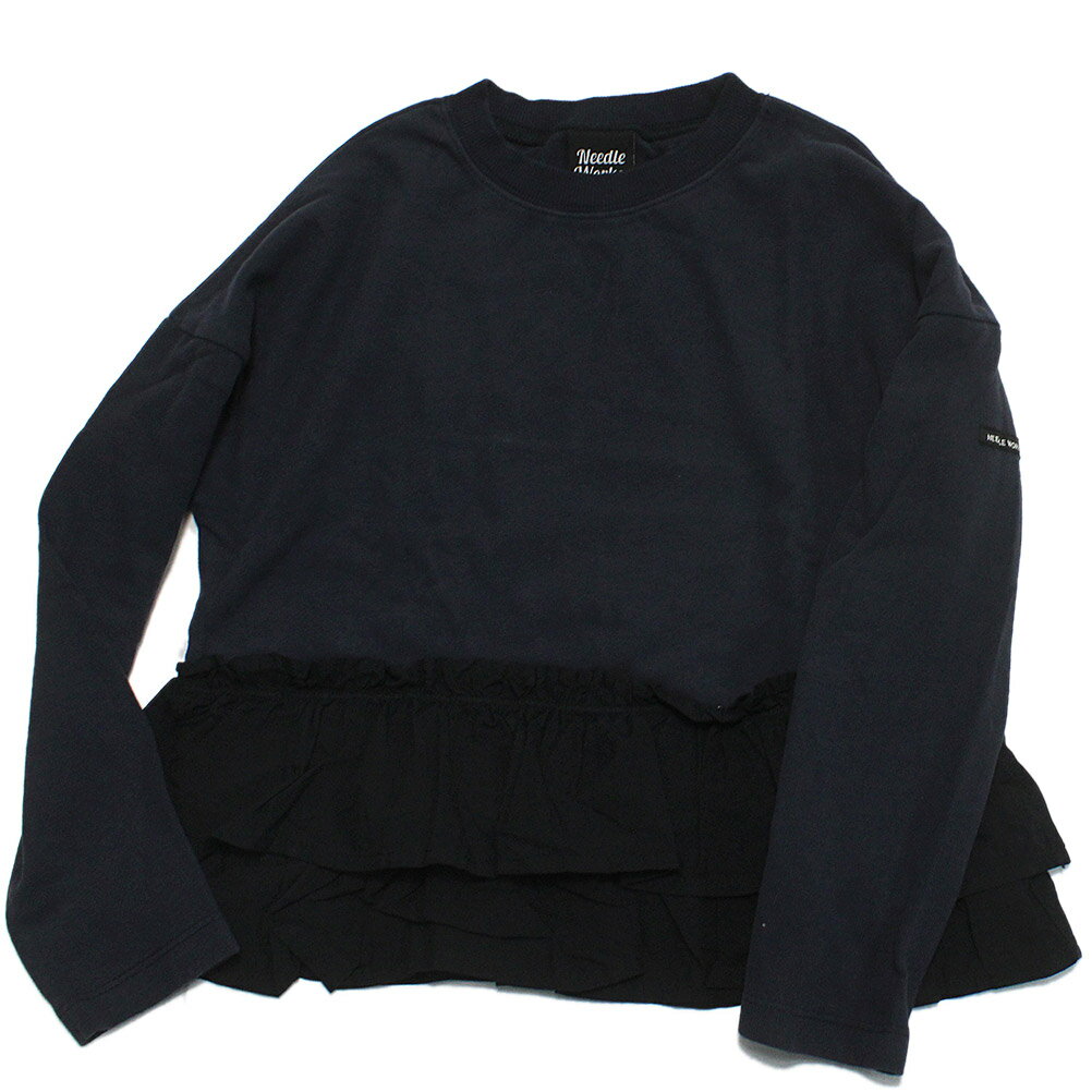 楽天子供服サーカス【ニードルワークス NEEDLE WORKS】 肉厚天竺ローンアシメトリーTシャツ ブラック