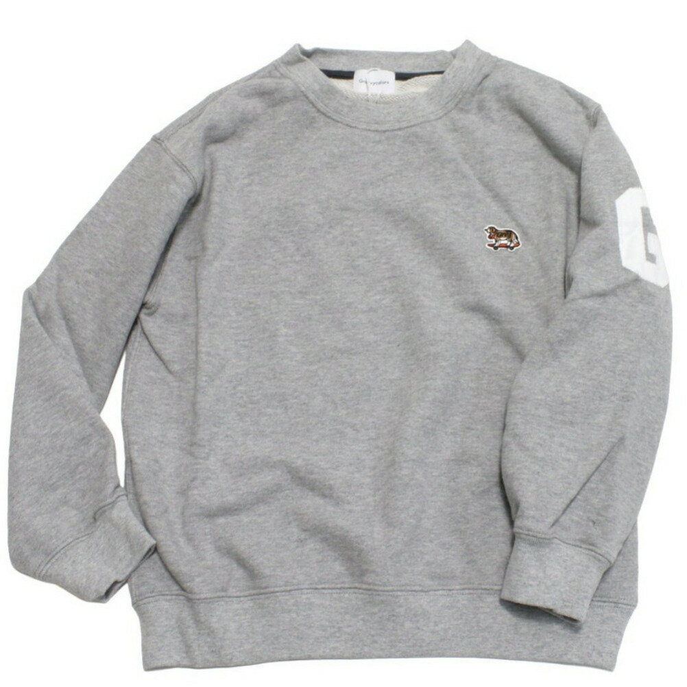 【グルーヴィーカラーズ groovy colors ジュニア 子供服】 ウラケ GRS SKATE DOG スウェット 3GRグレー(4)