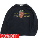 【ユニカ 子供服 UNICA 女の子 ガールズ レディース】 セール 【50%OFF】 strawberry刺繍トレーナー ネイビー(5)