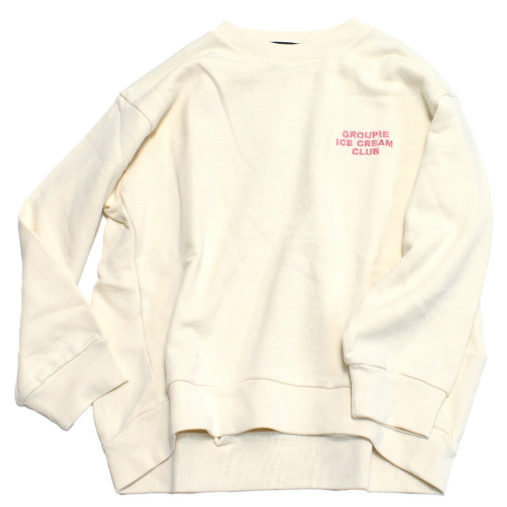 【グルーヴィーカラーズ groovy colors ジュニア 子供服】 ウラケ SUNDAE コクーンスウェット 11OW生成