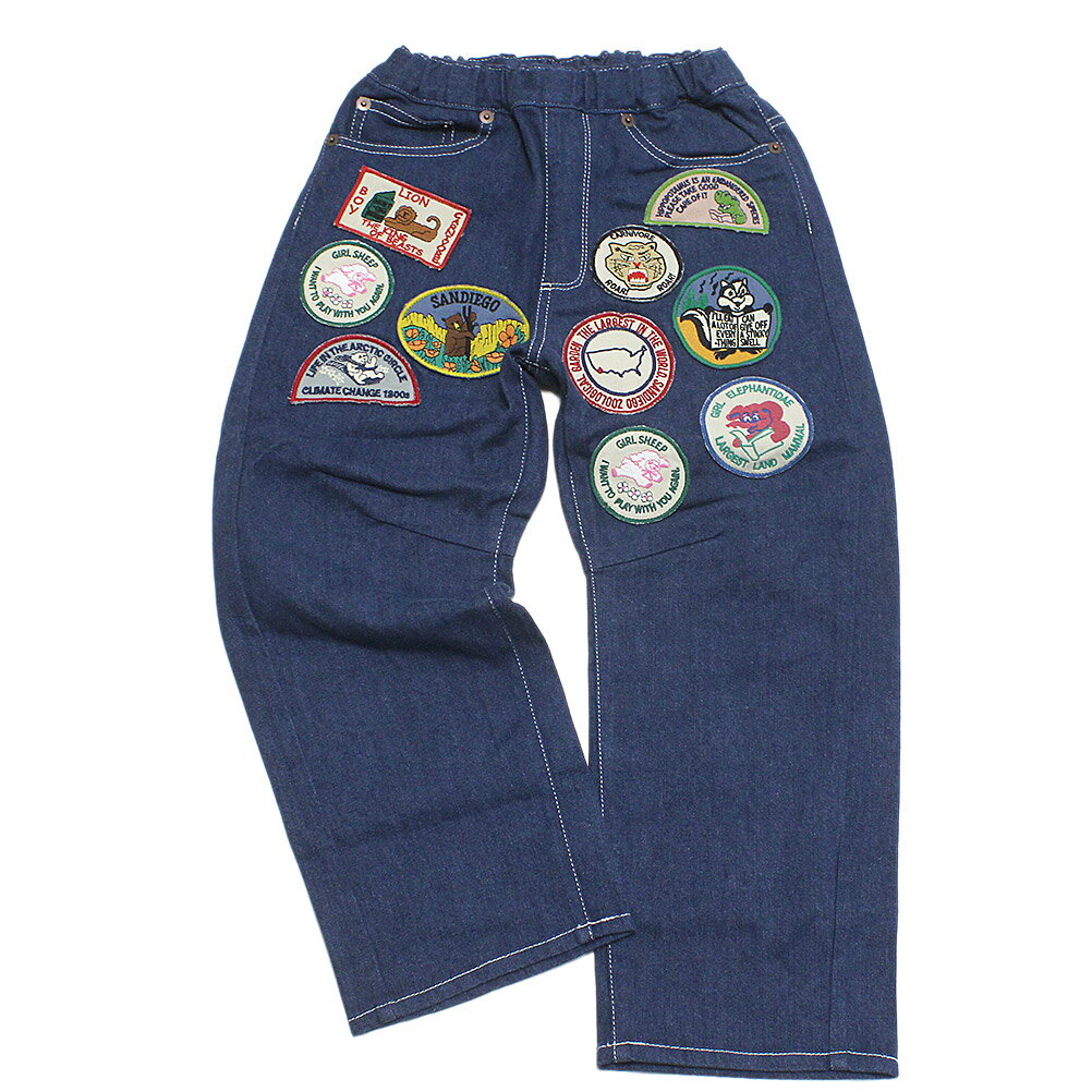 【ニードルワークス NEEDLE WORKS】 ワッペンカーブデニムパンツ インディゴブルー