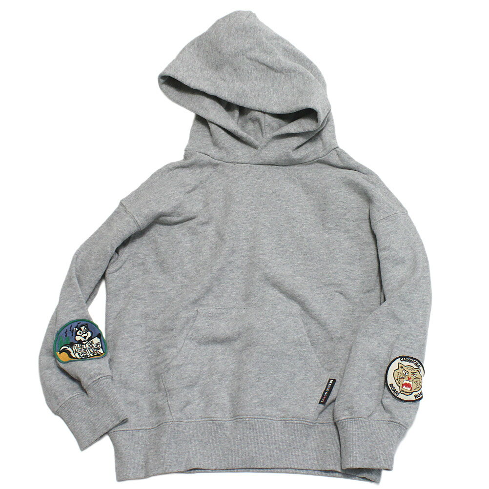 【ニードルワークス NEEDLE WORKS】 セール 【50%OFF】 柔らか裏毛ワッペンパーカー トップグレー