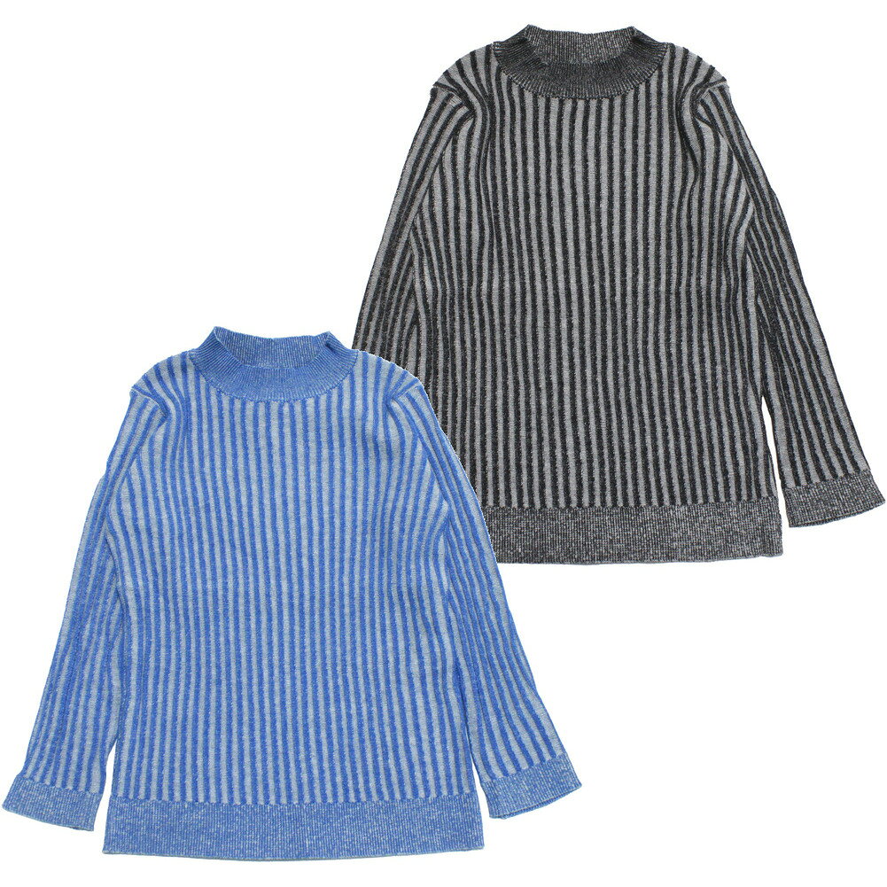 【マルーク 子供服 maarook 女の子 親子 ガールス ベビー ベビーギフト】 バイカラーリブニット