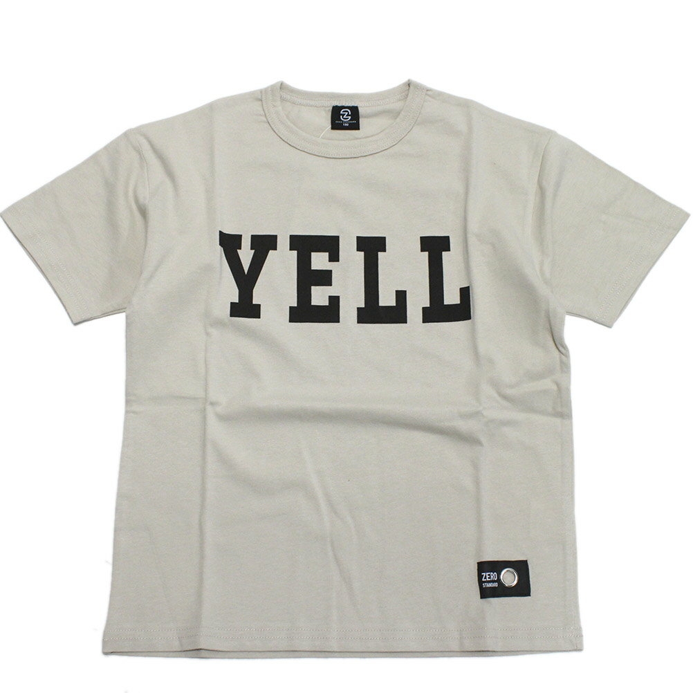 【ZERO standard/子供服/ゼロスタンダード】 YELL　Tシャツ アイボリー(IV)