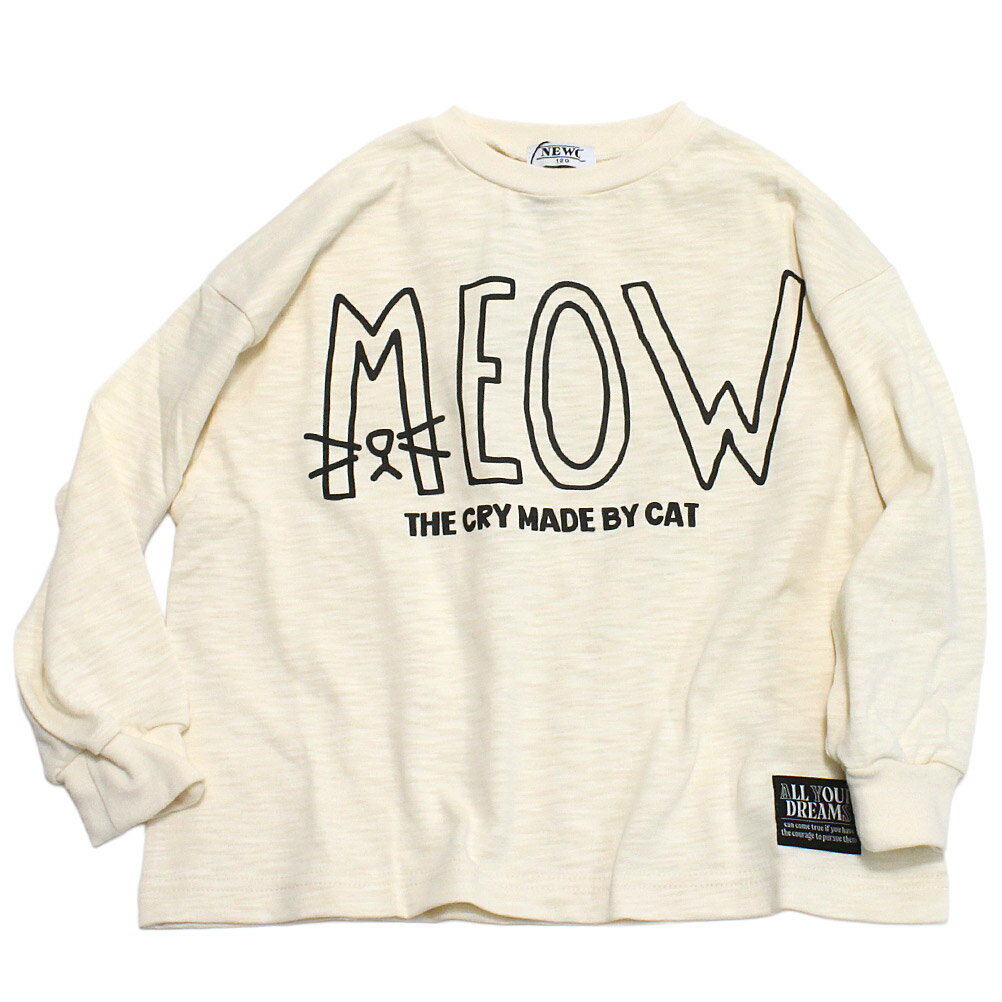 【ニードルワークス NEEDLE WORKS】 【NeWo】モチーフロゴTシャツ アイボリー