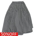 【ユニカ 子供服 UNICA 女の子 ガールズ レディース】 セール 【50%OFF】 ピンストライプシャーリングギャザースカート グレー(13)