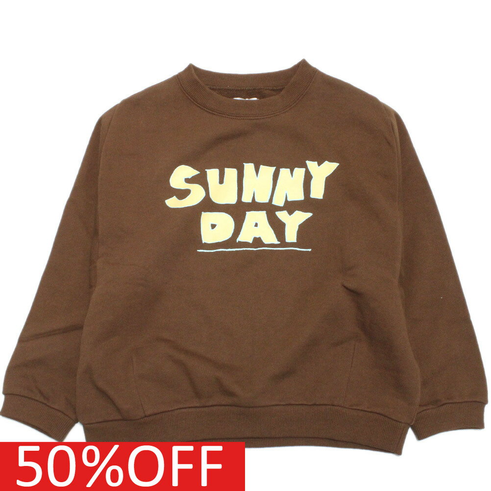 【セスタヴォカーレ/子供服/6゜vocaLe/セスタボカーレ】 セール 【60%OFF】 LOGOスウェット ブラウン