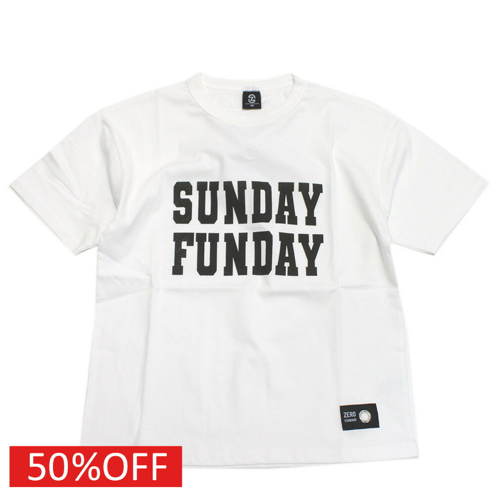“ゼロスタンダード”のSUNDAY　Tシャツグラフィックプリントが印象的なデザイン。着心地の良いコットン素材を採用。裾のネームタグもポイント。本体　綿100%リブ　綿95%　ポリウレタン5%ネイビー(NV)レッド(RE)メーカー希望小売価格...