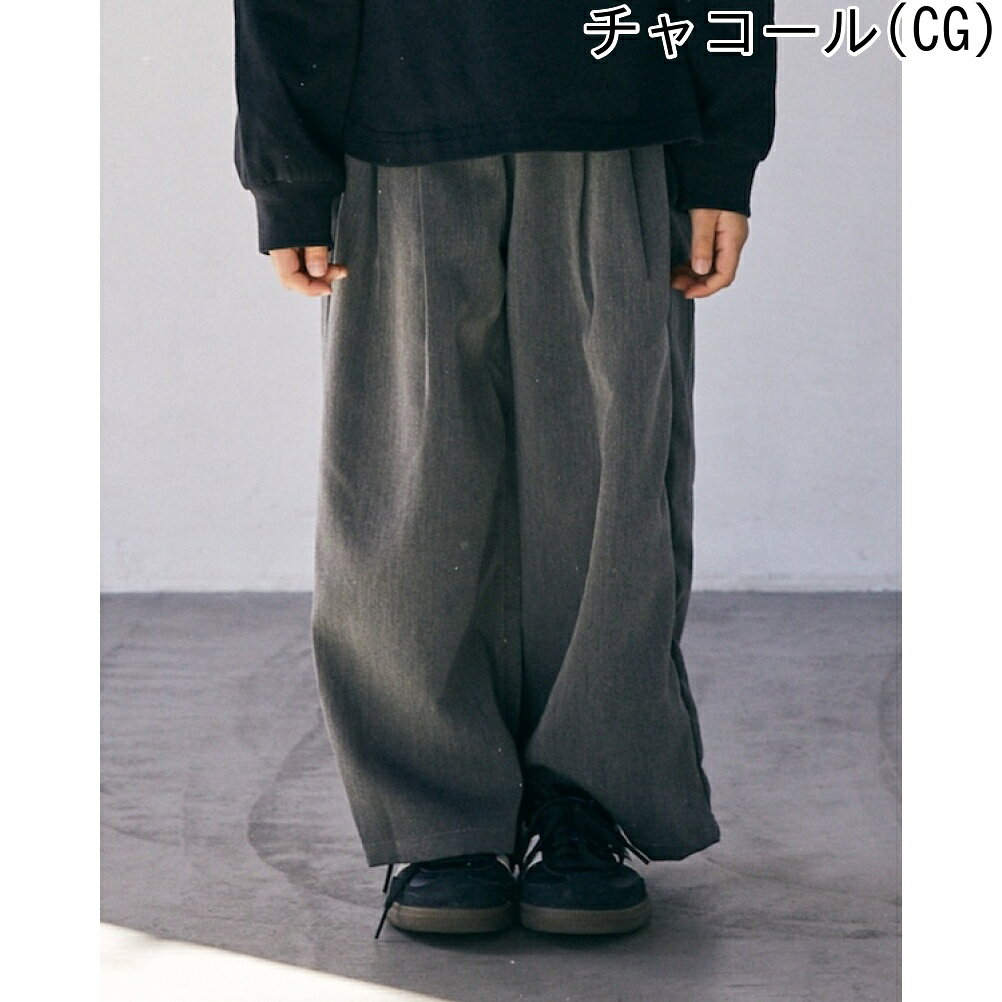【子供服 ジュニア 親子 GENERATOR ジェネレーター】 2タックワイドパンツ — vista 3