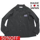 イ-ストエンドハイランダーズ 子供服 日本製 EAST END HIGHLANDERS セール 【50%OFF】 あす楽 オープンカラースナップボタンシャツ ブラック(BLK)