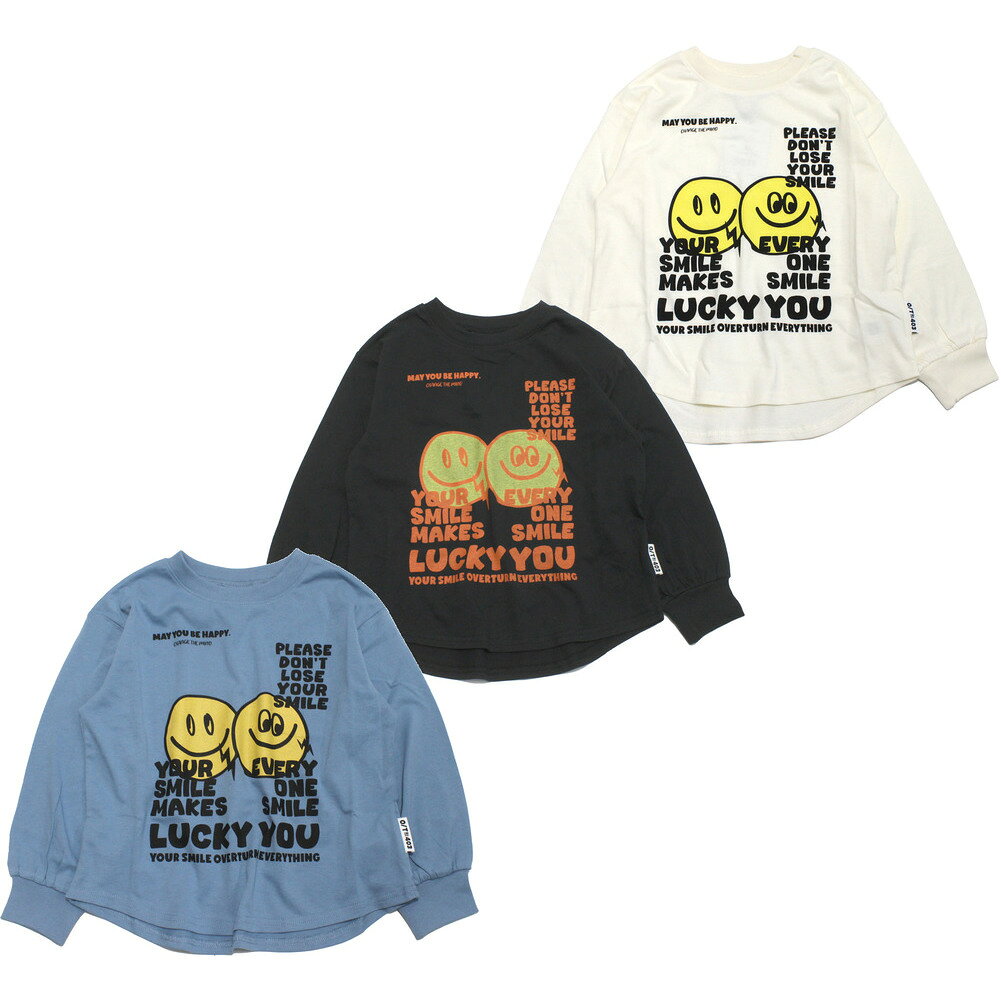 【オフィシャルチーム 子供服 OFFICIAL TEAM】 20/天竺 スマイルラウンドTシャツ