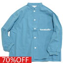 【子供服 フォブ FOV キッズ】 セール 【70%OFF】 マオカラーシャツ ブルー(BL)