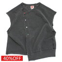 【子供服 親子 ゴートゥーハリウッド GO TO HOLLYWOOD 】 セール 【40%OFF】 ウラケ リメイク ノースリーブスウェット 2BK黒(4)