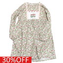 【la poche biscuit】【子供服】【ラ ポシェ ビスキュイ】【子ども服】 セール 【30%OFF】 ローンチューリップ総柄プリントワンピース ピンク...