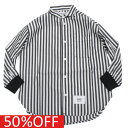 【子供服 ジュニア 親子 GENERATOR ジェネレーター】 セール 【50%OFF】 バンドカラーシャツ ブラック(BK)