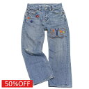 【子供服 親子 ゴートゥーハリウッド GO TO HOLLYWOOD 】 セール 【50%OFF】 デニム バタフライ PN 44LBL淡青