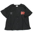 【グルーヴィーカラーズ groovy colors ジュニア 子供服】 セール 【50%OFF】 ダブルアイレット BASEBALL シャツ 2BK黒