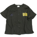 【グルーヴィーカラーズ groovy colors ジュニア 子供服】 セール 【50%OFF】 ダブルアイレット BASEBALL シャツ 9KHカーキ
