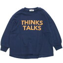 【子供服 ジュニア 親子 GENERATOR ジェネレーター】 あす楽 THINKS TALKS L/S Tシャツ ブルー(BL)