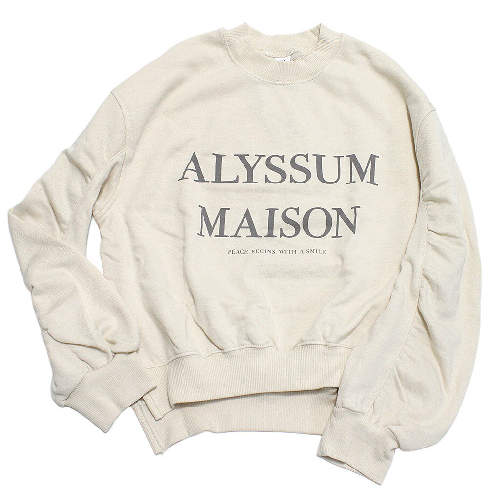 【NHT/エヌエイチティー/女の子/保育園着/子供服/キッズ】 ALYSSUM ギャザートレーナー アイボリー(IV)