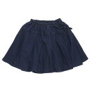 【AIMABLE/子供服/エマーブル/子ども服/JS/ジュニア/女の子】 デニムキュロット ブルー(BU)