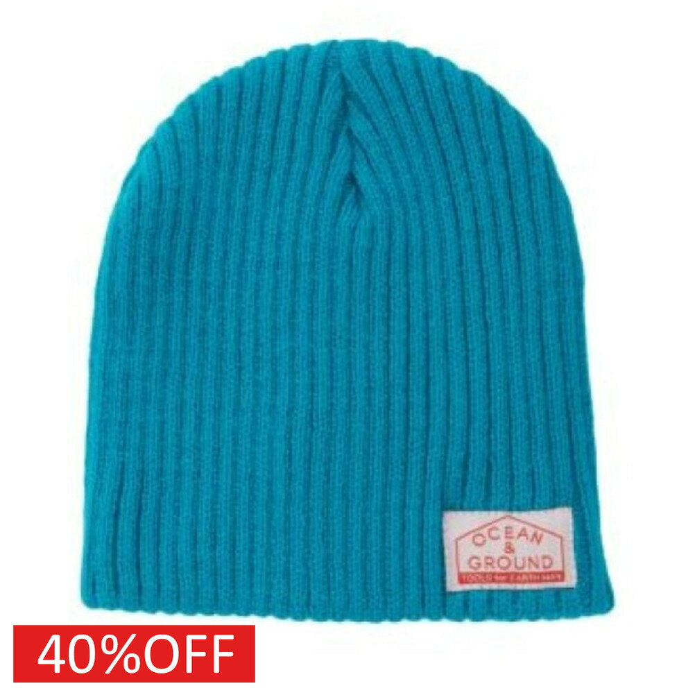 【オーシャンアンドグラウンド/子供服/キッズ/ジュニア/ocean＆ground/アウトレット/OUTLET/SALE】 セール 【40%OFF】 リブニットCAP ターコイズブルー(TB)