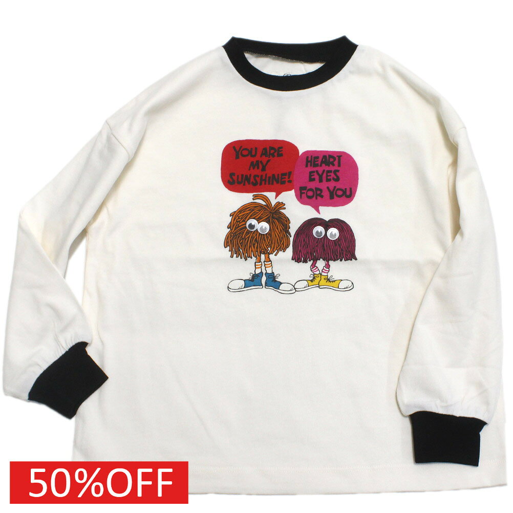 【オーシャンアンドグラウンド/子供服/ベビー/キッズ/ジュニア/ocean＆ground】 セール 【50%OFF】 プレイフルモチーフロンT ブラック(BK)