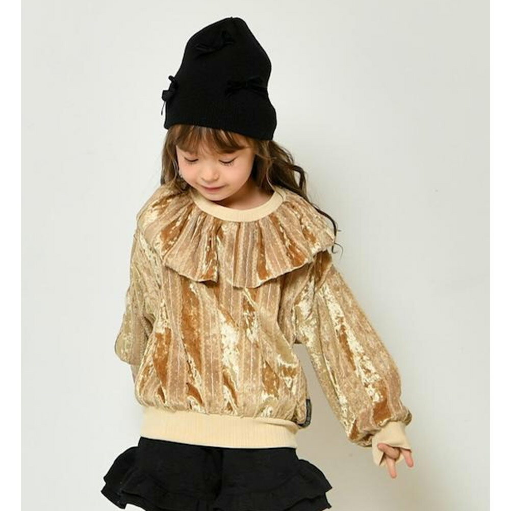 【ニードルワークス NEEDLE WORKS】 セール 【50%OFF】 【NeWo】ベロアプルオーバー ベージュ