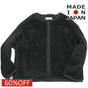 イ-ストエンドハイランダーズ 子供服 日本製 EAST END HIGHLANDERS セール 【60%OFF】 クルーネック ボアカーディガン ブラック(BLK)