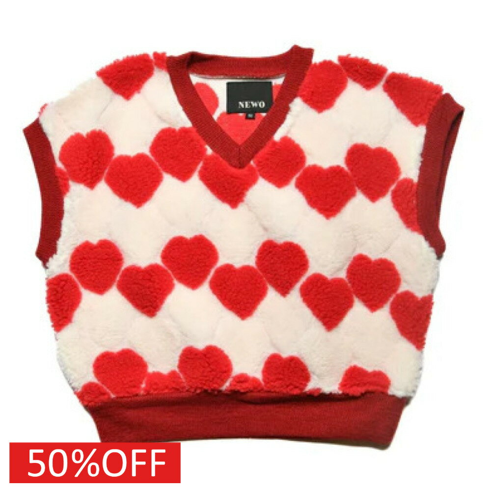 【ニードルワークス NEEDLE WORKS】 セール 【50%OFF】 【NeWo】ボアベスト レッド