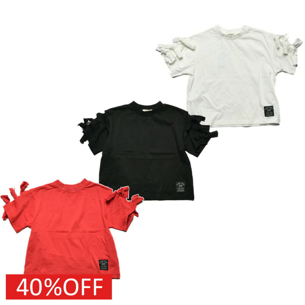 【ニードルワークス NEEDLE WORKS】 セール 【40%OFF】 【NeWo】リボンTシャツ