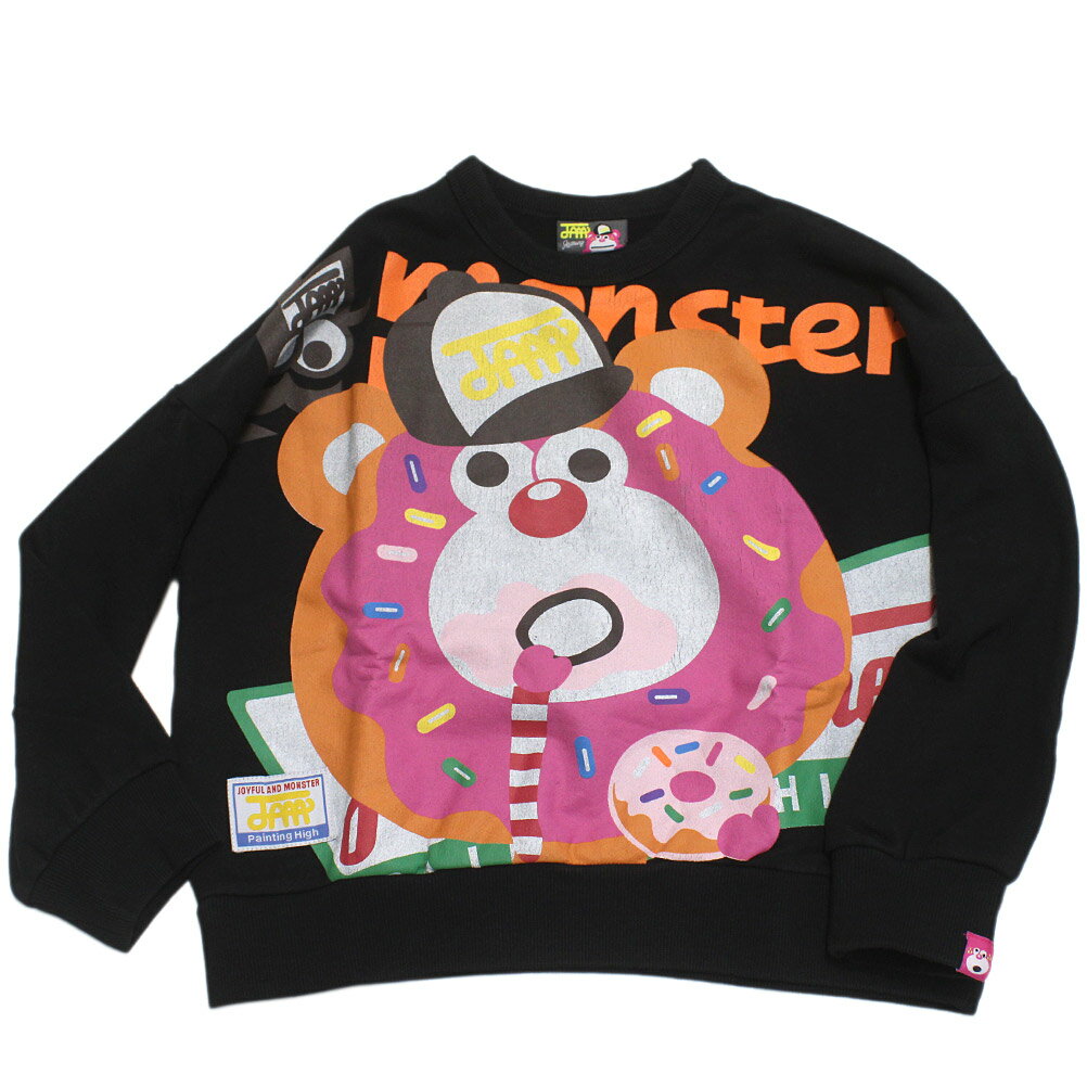 “ジャム”のJAMドーなつ ワイドトレーナーお馴染みのロゴをオマージュしたプリントデザイン。カラフルでポップなドーナツをモチーフに、インパクトのある仕上がりに。ボディは柔らかな着心地のコットン裏毛を使用。ドロップショルダーでゆとりのあるワイドシルエットです。本体　綿100%リブ部分　綿95%　ポリウレタン5%オフホワイトメーカー希望小売価格はメーカー商品タグに基づいて掲載しています関連キーワード:子供服 キッズ トドラー ジュニア Jr 男子 男児 男の子 女子 女児 女の子 ガールズ ボーイズ ユニセックス きょうだい 兄弟 姉妹 大人 レディース リンクコーデ お揃い ブラック 110cm 120cm 130cm 140cm S(160)cm L(UNISEX)cm jam5225218トップ&nbsp;>&nbsp;ブランド一覧&nbsp;>&nbsp;サ&nbsp;>&nbsp;ジャム(JAM)トップ&nbsp;>&nbsp;アイテム一覧&nbsp;>&nbsp;トップス&nbsp;>&nbsp;トレーナートップ&nbsp;>&nbsp;レディース&nbsp;>&nbsp;トップス&nbsp;>&nbsp;トレーナーサイズ(cm)110120130140S(160)M(170)着丈(BC)404447516061身幅454750535761ゆき丈546163707879採寸結果は全てセンチ表記です。商品により多少の誤差がございます。目安とお考え下さい。※BCはバックセンター（首から裾までの後中心）です。※SNPはサイドネックポイント（肩から裾までの直線で計測した長さ）です。生地の透け感なしあり生地の厚み薄手普通厚手生地の伸縮性なしややありありa174a175a178a244a246a249a252a293a