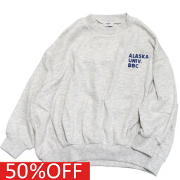 【子供服 アンディニー undeny. キッズ レディース 女の子】 セール 【50%OFF】 あす楽 BBC タックプルオーバー 杢グレー(TG)