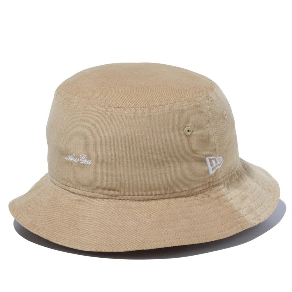 【ニューエラ/メンズ/NEW ERA/帽子/キャップ】 あす楽 NEWERA MICRO CORDUROY BUCKET HAT ライトベージュ