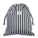 【オーシャンアンドグラウンド/子供服/ベビー/キッズ/ジュニア/ocean&ground】 BLUE BLUE 巾着大 ヒッコリー(HI)