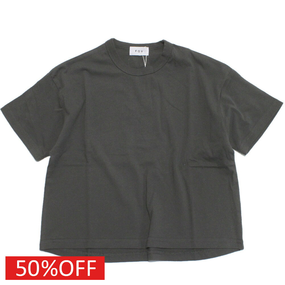 【子供服 フォブ FOV キッズ】 セール 【50%OFF】 PLAIN Tシャツ チャコール(CG)