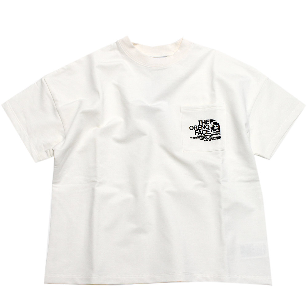 Rakuten - 【オフィシャルチーム 子供服 OFFICIAL TEAM】 冷感天竺”ORENO FACE”ポケットTシャツ ホワイト