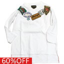 【子供服 親子 ゴートゥーハリウッド GO TO HOLLYWOOD 】 セール 【60%OFF】 ビンテージドヅメテンジク ワッペン Vネック TEE(7分袖...
