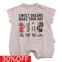 【子供服/makeyourday/メイクユアデイ】 セール 【30%OFF】 Vヌイグルミロンパス ピンク(PK)